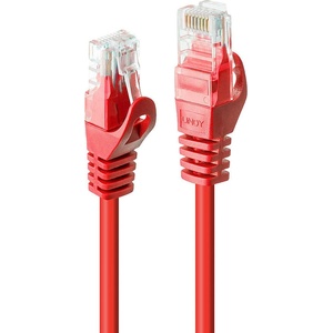 Lindy Пач кабел LINDY 48184, U/UTP, Cat. 6, 3m, червен (48184)