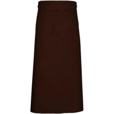Link Kitchen Wear Bistro zástěra s přední kapsou X968T Brown 100x100cm
