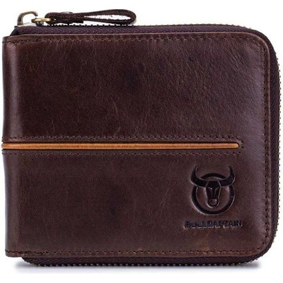Bullcaptain elegantní kožená peněženka Tyron BULLCAPTAIN QB042s3 hnědá