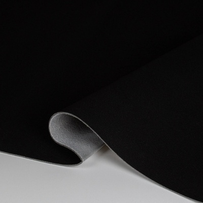 TextilCentrum.cz Potahová látka na STROPNICI do auta AUTOMOTIVE HEADLINER KOPER MONO 100, černá, tloušťka 3 mm, s molitanem a síťkou, š.180cm (látka v metráži)