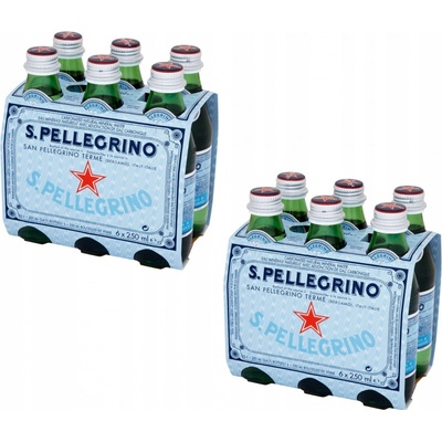 S.Pellegrino Prírodná minerálna voda sýtená oxidom uhličitým 6 x 250 ml