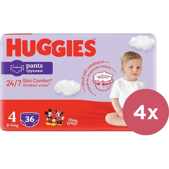 HUGGIES Pants 4 9-14 kg 144 ks