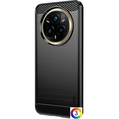 realme 14 Pro+ 5G Удароустойчив MOFI Carbon Fiber Калъф и Протектор