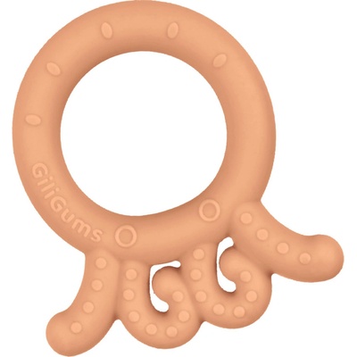 GiliGums Baby Octopus Teether marhulova 1 ks