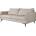 ROPEZ Бежов диван 199 cm Juli Bis - Ropez (Juli Bis Sofa 3os. tk. Enjoy New 01 nogi metalowe czarne)