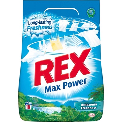 Rex Max Power Amazonia Freshness prací prášek na bílé i barevné prádlo 18 PD 1,17 kg