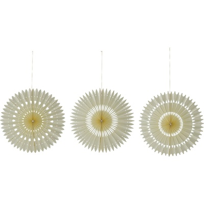 House Doctor Papierové ozdoby Stelle Off White Ø 20 cm – set 3 ks