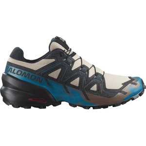 Salomon Мъжки маратонки Salomon Speedcross 6 Trail running shoes - Oxford Tan / Black / Mykonos Blue - размер 46 (023-1200-1720)