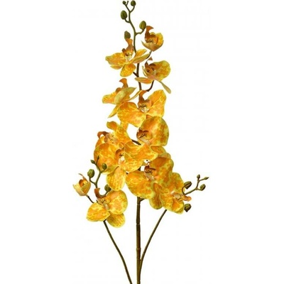 Umělá rostlina žlutá orchidej – 116 cm