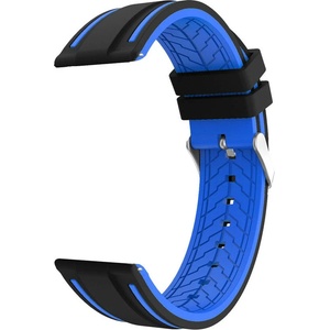 Trender СИЛИКОНОВА КАИШКА TRENDER TR-GM22BKBL 22 mm GAMER BLACK/BLUE (3822132275181)