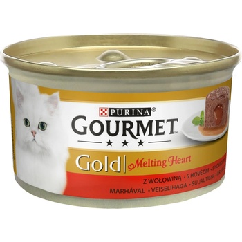 Gourmet Gold cat Melting heart hovězí 85 g