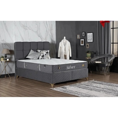 Bogdan Furniture Europe Легло Silver + матрак Ergonomic с размер 160/200