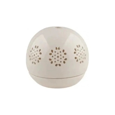 Anděl Přerov Svícen porcelánový, koule s ornamenty 9,5 cm
