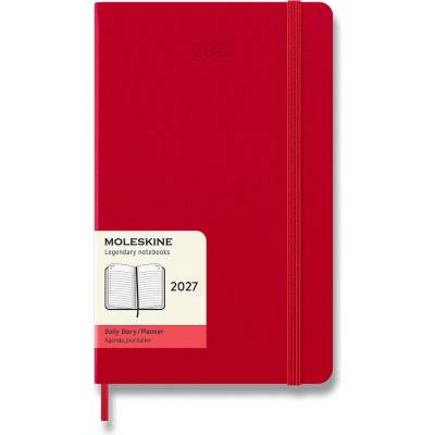 Moleskine A5 denní 2027 červený