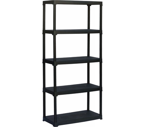ArtPlast Plastový LINEA TEMPO 5 polic 80 x 40 x 176 cm černý