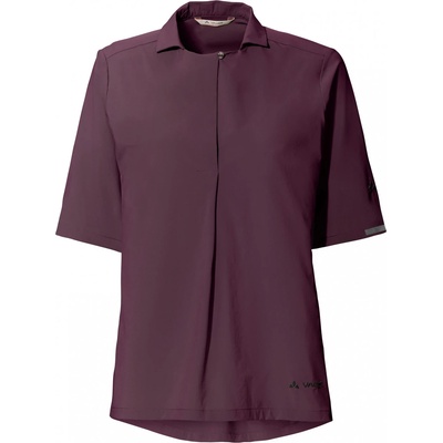 Vaude Дамска фланелка с къс ръкав за колоездене Vaude Women's Yaras Shirt T-shirt - Cassis - размер 36 (EU) (156-1886-0211)