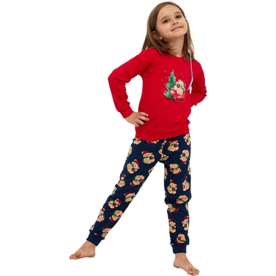 Dívčí pyžamo CORNETTE TEDDY červená – Zbozi.Blesk.cz
