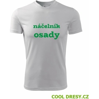 Tričko náčelník osady dárek pro táborníka bílé