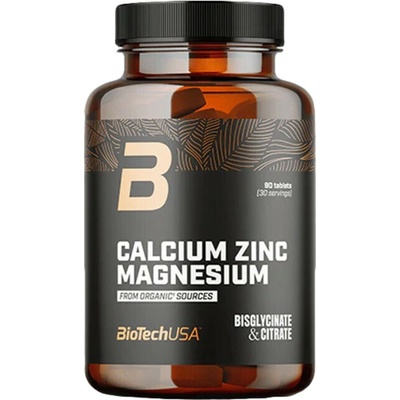 BioTech Calcium Zinc Magnesium from Organic Sources 90 kapslí