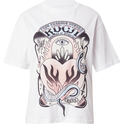 RVCA Тениска 'burning' бяло, размер xs