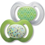 Baby-Nova Бебешка силиконова залъгалка Baby Nova - Зелена, 2 броя (27260) - baby