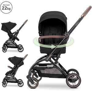 Lorelli Premium Д. КОЛИЧКА makaya black ДО 22 КГ С РОТАЦИЯ 360 (10022082501)