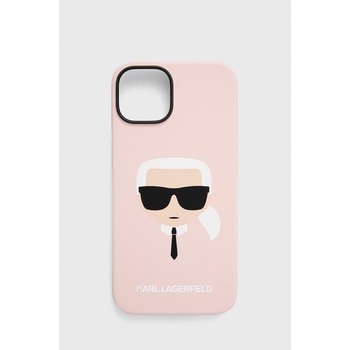 KARL LAGERFELD Кейс за телефон Karl Lagerfeld Iphone 14 6, 1" в розово (KLHMP14SSLKHLP)