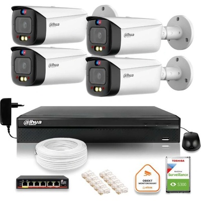 Dahua 4 kamery IPC HFW3549T1 AS PV 0280B S5 DVR