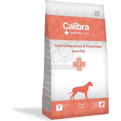 Calibra Veterinary Diets Gastrointestinal & Pancreas Low Fat суха храна за кучета 12 кг