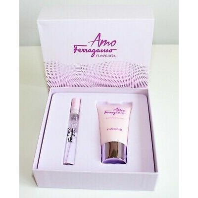 Salvatore Ferragamo Amo Ferragamo Flowerful mini EDT 5 ml + tělové mléko 30 ml