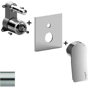 PAFFONI Tilt - Скрита батерия за 2 уреда, неръждавейка TIBOX015ST/M (TIBOX015ST/M)
