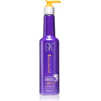 GK Hair Miami Bombshell овлажняваща и изглаждаща маска за изрусена коса или коса с кичури 280ml