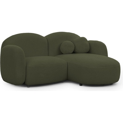 ROPEZ Зелен ъглов диван от букле (десен ъгъл) Orbit - Ropez (Orbit A+1,5+OT+A Quelle 37 Standard)