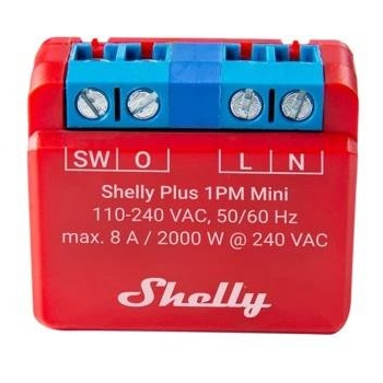 Shelly Микромодул Smart реле 1х On/Off 8A с мерител изисква неутрала Shelly Plus 1PM Mini - 265666 (SHELLY PLUS 1PM MINI)