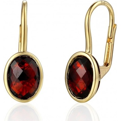 Gems, Originální náušnice Devon, žluté zlato a granáty, 585-38-3-4491.0Z00.0.00.610.08