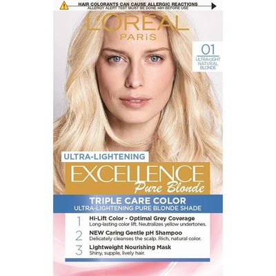 L'Oréal L'Oréal Еxcellence Боя за коса, 01 Ultra-Light Natural Blonde