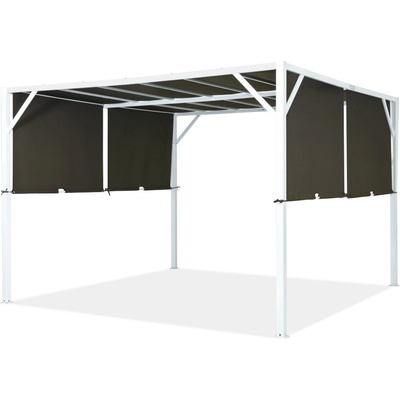 Garden Point Santorini 3 x 3 m bílá a hnědá GAP297