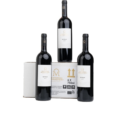 Holy Great Monastery of Vatopedi Био Червено вино Сира р. 2017 Multipack