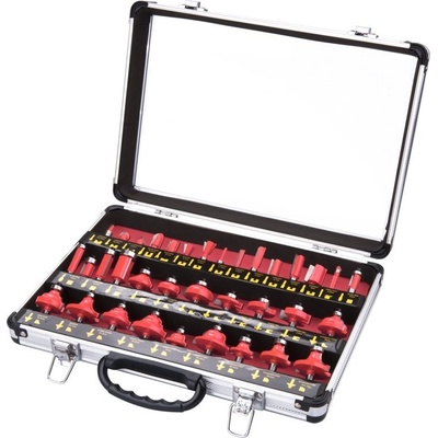 EXTOL PREMIUM EXTOL CRAFT 44040 frézy tvarové do dřeva, s SK plátky, sada 35ks