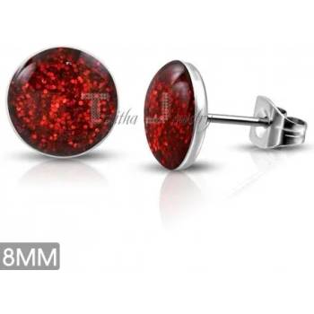 Image 1 of Talitha Обеци " Блестящо Червено"