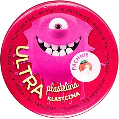 Ultra plastelína vonná růžová s vůní jahod