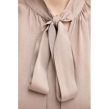 OUI Блуза oui дамска в бежово с изчистен дизайн 89112 (89112)