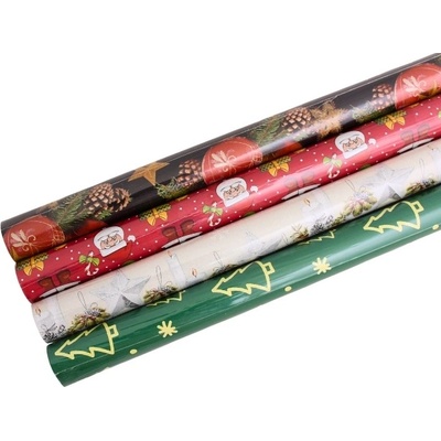 Vánoční balicí papíry 70*200 cm, set 4 ks - N5