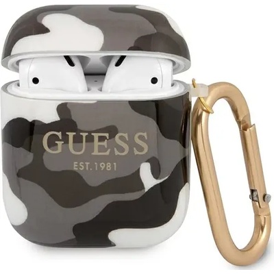 Guess GUA2UCAMG калъф за AirPods, черен Camo Collection (GUA2UCAMG)
