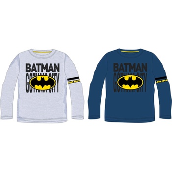 Image 1 of EPlus Тениска с дълъг ръкав за момчета Батман, сива Размер - деца: 140