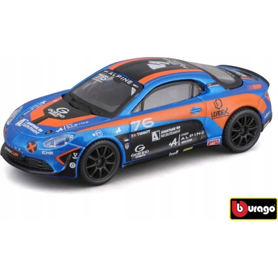 BBURAGO Alpine A110 CUPmodel Závodní auto RACE 18-38301 1:43