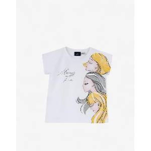Chicco Girls Tee White/Multi - dress4less
