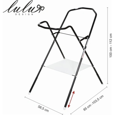 Lulu Design Vanový stojan 84 cm černý