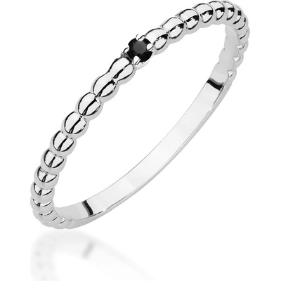 Blink Blink Zlatý prsteň s čiernym diamantom 1192BcDB