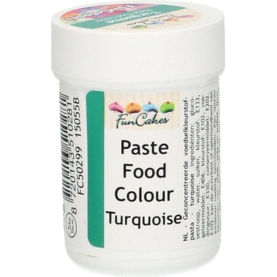 FunCakes Gélová farba Tyrkysová 30 g